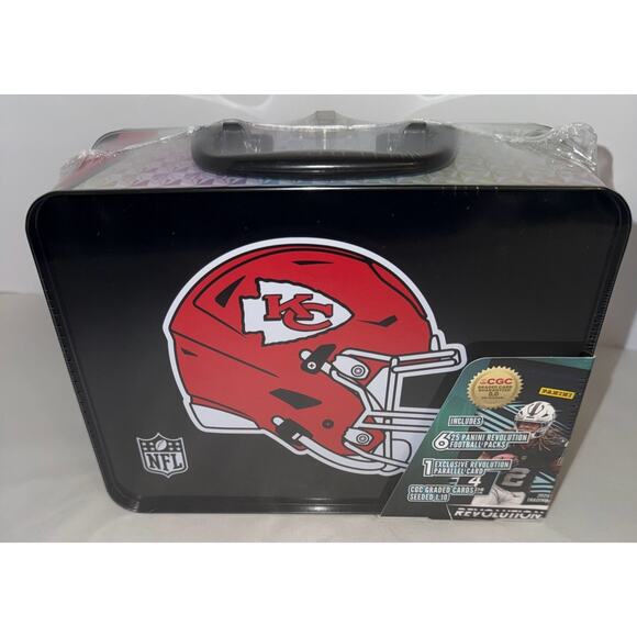 Panini Patrick Mahomes II NFL Football Trading Card Tin 6 Packs Cards NEW - Picture 3 of 5